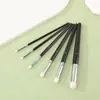 Conjunto de Pincéis de Lã Seca Micro Modelo Novo Transfronteiriço Pincéis de Maquiagem Pincéis de Artesanato Cerâmico com Conjunto de Pincéis para Aquarela Acrílica