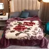 Manta de Raschel Engrosada Venta al por Mayor de Fábrica Manta Cálida de Invierno Manta con Funda de Franela Sábana de Cama Doble Capa Antiestática Manta Nube
