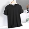 Camiseta de Manga Curta Nova de Seda Gelada para Uso Externo Verão 2025 Masculina Roupas de Secagem Rápida Feminina Estilo Casal Tamanho Grande Roupas para Esportes e Fitness Camiseta