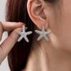 Pendientes de Moda Transfronterizos Europeos y Americanos de Estrella de Mar y Caracola para Mujer Verano Versátiles Tema Marino Pendientes de Gama Alta Pendientes Venta al por Mayor
