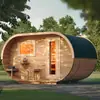 Venta al por Mayor de Fábrica Exterior Cúbica Vapor Seco y Húmedo Madera Maciza Habitación de Sauna Estufa Eléctrica Calefacción Piedras de Sauna Sala de Vapor para 2-4 Personas