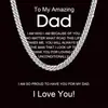 Collar de cadena cubana de hip-hop de personalidad europea y americana transfronterizo para hombre, para enviar a familiares y amigos, tarjeta de bendición, caja de regalo, joyería exquisita