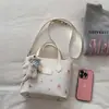 Bolso de Estampado de Nicho Súper Popular para Mujer, Nuevo Bolso Cruzado Versátil Primavera/Verano 2026, Bolso de Mano Cubo Exquisito de Gran Venta