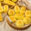 Pan de Barra de Mantequilla Ultrasuave Mismo Estilo que Celebridad de Internet, Bollo Popular Juguete para Aliviar el Estrés, Juguete de Estrujar de Rebote Lento
