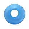 Fabricantes Originales Al Por Mayor Niños Adultos Inflable Color Puro Flotador de Natación PVC Inflable Flotador de Natación Anillo Flotante Azul Transparente