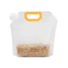 Saco Transparente para Armazenamento de Grãos, Saco Selado Auto-Sustentável para Alimentos à Prova de Umidade, Bolsa tipo Sacola com Bico de Grande Diâmetro para Bebidas Líquidas