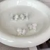 Aretes de Mariposa de Cristal Francés, Aretes de Cristal Lindos y Dulces, Aretes Súper Hada tipo Hada para Mujer, Diseño de Nicho