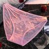 2025 Novo Estilo Tentação Distinta Renda Roupa Íntima Feminina Cós Fino Desejo Puro Malha Vazada Respirável Calcinhas de Cintura Baixa para Mulheres