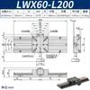 Lwx60 Cremallera de Engranajes de Carrera Larga Deslizador de Ajuste Fino Canal de Cola de Cola Eje X/Z Soporte de Cámara Deslizador para Máquina de Cribado CCD