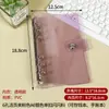Álbum de Cartões Transparente de PVC de 6 polegadas em Estoque Binder com Glitter de Dupla Fivela Planejador de Celebridades Livro de Dinheiro de Fivela Única Álbum de Armazenamento A6