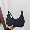 Bolsa de Axila de Nylon Estilo Coreano Bolsa com Corrente de Acrílico para Mulheres 2023 Novo Estilo Tendência Bolsa de Mão Bolsa de Ombro Casual