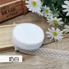 Cinta de copo de nieve de 1.5 cm estilo coreano encaje de lunares lazo DIY caja de regalo empaque de flores suministro a largo plazo