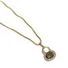 Nuevo Collar de Perlas de Agua Dulce con Forma de Calabaza Estilo Chino, Femenino, Moderno, Versátil, Cadena Sencilla para Clavícula, Accesorios Clásicos de Alta Gama