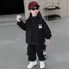 Conjunto Moderno Atractivo Elegante para Niños Otoño 2026 Nuevo Estilo Coreano Estilo Urbano Ropa para Niños Pequeños Cortavientos con Capucha para Niños