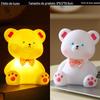2024 Novo Coelho Criativo Vinil Luz Noturna Venda em Barraca Desenho Animado Brinquedo Luminoso Infantil Presente Acompanhante