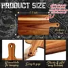 Tabla de cortar de madera maciza hecha de nogal negro con asa, adecuada para cortar frutas, pan y sushi
