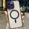 Adecuado para Funda de Teléfono iPhone 15 Plus, 14 Pro Max Diseño Simple, 18 Succión Magnética, 12 Acrílico, 17 Cubierta con Bloqueo de Color Agujero Fino