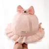 Chapéu de Bebê para Primavera e Outono, Estilo Fino para Meninas, Chapéu com Proteção Solar para Uso ao Ar Livre, Chapéu de Pescador Estiloso Ajustável para Bebês e Crianças Pequenas