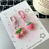Llavero Colgante de Encaje de Dibujos Animados Fruta Corazón de Chica Estudiante Mochila Escolar Estuche Mejor Amigo Colgante Exquisito