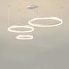 Lustre de Sala de Estar Anel Atmosférico 2025 Lustre de Círculo para Hall de Restaurante Lustre de Jantar Simples Moderno Discreto Lâmpadas de Luxo Acessível