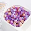 Cuentas Octogonales de Color Crema Soñador con Gradiente, Cuentas Irregulares, Cuentas Redondas, Cuentas Sueltas para Pulseras y Collares Hechos a Mano DIY, Accesorios de Joyería
