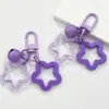 Chaveiro Criativo DIY Sino Estrela de Cinco Pontas Dupla Pingente de Bolsa Fofo Corrente de Celular Acessórios de Joia Pingente de Chaveiro