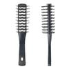 Fábrica Directa boutique peine para el cabello forma de cabeza de aceite cepillo acanalado peine acanalado de doble cara peine para dar forma para hombres peine de espalda