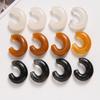 Tintas Guofeng Semi-transparentes Tipo C Accesorios de Resina de Media Luna DIY Pendientes Hechos a Mano Colgante Accesorios para el Cabello Accesorios para Pinzas de Cabello