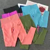 Pantalones de Yoga sin Costuras con Nuevo Degradado Transfronterizo de Cintura Alta Elásticos Transpirables para Cadera de Durazno Ajustados Deportivos de Fitness para Mujer