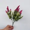 Ramo Artificial de Hierba de Espuma de 5 Ramas Lavanda Decoración de Boda para el Hogar Flores Artificiales Flores de Espuma Flores Decorativas de Plástico de Malta