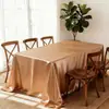 Toalha de Mesa Espessa Acessível Luxo High-End 2025 Novo Estilo Simples Retangular Cetim Cor Pura Toalha de Mesa para Mesa de Sobremesa Toalha de Mesa