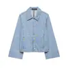 Chaqueta de Mezclilla Elegante para Mujer Estilo Europeo y Americano Transfronterizo 2026 Nueva Moda 7147032 Shorts 7147035