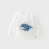 Nueva sudadera de otoño e invierno para niños, sudadera de estilo coreano holgada para niños, top casual, sudadera de dibujos animados coreanos para niños