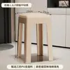 Bancos de Plástico para Uso Doméstico, Taburetes Cuadrados Engrosados y Apilables Empacados Suavemente para Casas de Alquiler, Bancos Altos Simples, Fuertes y Duraderos para Mesa de Comedor