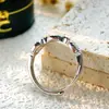 Regalo del Día de San Valentín Anillo de Cadena Más Vendido para Mujer Plata de Ley S925 Anillo Abierto Fabricante de Joyería Metálica En Stock