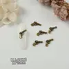 Ventas Directas de Fábrica de Nuevos Pedrería Retro Cruzada para Uñas de Moda al Por Mayor, Decoraciones para Uñas con Forma de Corazón y Cabeza de León