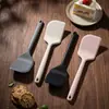 Espátula de Silicone Integrada Raspador de Assar Resistente a Altas Temperaturas Fatiador de Bolo Espátula para Desenformar Biscoitos Espátula de Silicone de Cozinha
