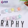 Suministro directo de fábrica DIY hecho a mano 12 mm color interior transparente cuentas pequeñas de flor de ciruelo cadena para teléfono móvil accesorios de joyería acrílicos