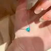 Brincos, colar e pulseira em formato de coração, em prata pura S925 com Paraíba, para mulheres, super brilhantes, de alta qualidade, versáteis, requintados e modernos