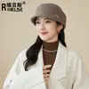 Chapéu de Lã Estilo Hepburn Retrô Japonês para Mulheres, Outono e Inverno, Rejuvenescedor, Versátil, Emagrecimento Facial, Elegante Chapéu de Lã para Equitação