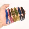 Tamanho grande pequeno camarão de obstáculo isca macia 12/8cm grupo de pesca isca macia camarão de afundamento lento isca macia com anzol de hélice Isca artificial Luya