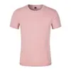 Camiseta de manga curta de algodão seda gelo de peso pesado, feita sob medida para homens, top casual solto moderno e fresco para o verão, em estoque para atacado