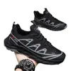 Zapatos de Hombre de Moda Transfronterizos Combinan con Todo Suela Gruesa Suela Blanda Zapatillas de Correr Malla Transpirable Zapatos Casuales Ligeros Cómodos Zapatos Deportivos