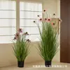 Ramo de Flores Artificiales de Cola de Zorro e Jacinto para Decoración de Sala de Estar, Exhibición Interior de Ventana Nórdica, Adorno de Planta Verde