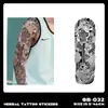 Pegatinas de Tatuaje Herbales de Brazo Completo Transfronterizas, Impermeables, de Larga Duración, No Reflectantes, Diseños de Tatuajes Realistas para Manos, Brazo de Flores, Brazo de Flor de Cerezo, Estilo Tradicional
