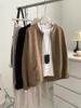 Suéter de punto con cuello redondo, elegante, ajustado y grueso, para mujer, para ir al trabajo, para otoño e invierno.