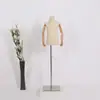 Maniquí de Medio Cuerpo Infantil con Cabeza y Manos, Soporte de Exhibición para Escaparate de Tienda de Ropa Infantil, Perchero para Tienda de Ropa de Niños y Niñas