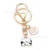 Llavero de Gato Rosa Lindo Transfronterizo Colgante de Garra de Gato con Aceite Goteando de Aleación Colgante para Bolso Llavero Accesorios de Regalo