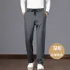 Comercio Exterior Wholesale Amazon Otoño e Invierno Hombres Felpa Gruesa Deportivos Casuales Pantalones Cordón Bragueta Frontal Pantalones de Hombre