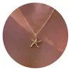 Verão 2025 Aliexpress Moda Simples Versátil Colar de Peixe Luxo Leve Nicho Pingente de Peixe do Oceano Corrente de Clavícula